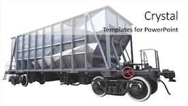  Presentation with goods and services tax gst deloitte - Beautiful PPT theme featuring image of a goods wagon backdrop and a white colored foreground