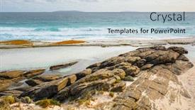  Presentation with australian air force - Beautiful slide set featuring image-of-a-great-australian backdrop and a light blue colored foreground