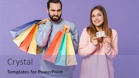  Presentation with purple wall - Theme with image-of-a-happy-optimistic background and a light blue colored foreground