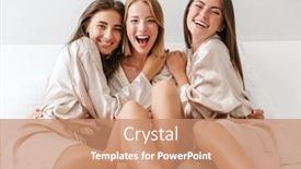  Presentation with hen - Audience pleasing slide set consisting of image-of-a-happy-positive backdrop and a coral colored foreground