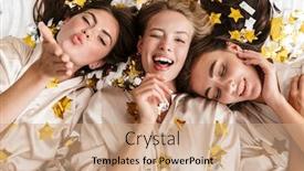  Presentation with hen - PPT layouts enhanced with image-of-a-happy-positive background and a coral colored foreground