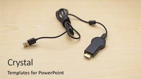  Presentation with for medical device - Theme enhanced with image of a iptv streaming background and a lemonade colored foreground