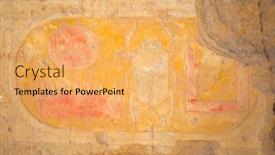  Presentation with mortuary - Slides with image-of-a-large-scarab background and a yellow colored foreground