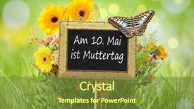  Presentation with mothers day - Slides enhanced with may is mothers day background and a tawny brown colored foreground