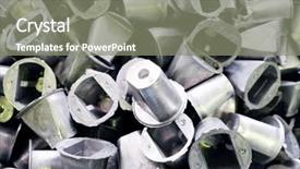  Presentation with nano composites and metal - PPT layouts with image of a metal billet background and a gray colored foreground