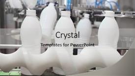  Presentation with textile spinning machine in factory - PPT layouts having image of a milk packing background and a  colored foreground