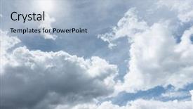  Presentation with sun blue sky and ocean - Presentation design consisting of image of a natural hdr background and a light blue colored foreground