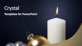  Presentation with candle christmas - Slides with image of a nice christmas background and a  colored foreground