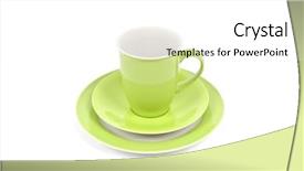  Presentation with green coffee - Cool new PPT theme with image-of-a-nice-green backdrop and a white colored foreground