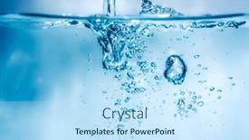  Presentation with air bubbles - Cool new slides with image-of-a-nice-water backdrop and a sky blue colored foreground