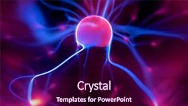  Presentation with plasma - Beautiful PPT theme featuring image of a plasma lamp backdrop and a wine colored foreground