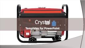  Presentation with station - Audience pleasing presentation theme consisting of emergenvy food - image of a portable power backdrop and a soft green colored foreground