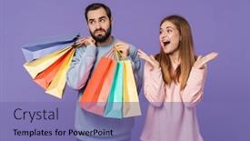  Presentation with purple wall - Beautiful theme featuring image-of-a-positive-girl backdrop and a violet colored foreground