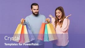  Presentation with purple wall - Theme having image-of-a-positive-girl background and a violet colored foreground