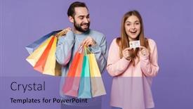  Presentation with purple wall - PPT layouts with image-of-a-positive-happy background and a violet colored foreground