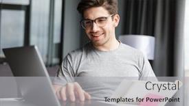  Presentation with home documents - Audience pleasing PPT theme consisting of image-of-a-positive-optimistic backdrop and a light gray colored foreground