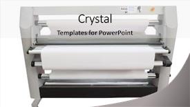  Presentation with digital printing - Amazing theme having image of a professional printing backdrop and a white colored foreground