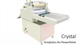  Presentation with 3d printing - Beautiful theme featuring image of a professional printing backdrop and a white colored foreground