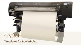  Presentation with digital printing - Presentation theme consisting of image of a professional printing background and a lemonade colored foreground