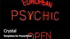  Presentation with psychic - Amazing presentation theme having image of a psychic sign backdrop and a  colored foreground