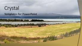  Presentation with rainy day - Audience pleasing presentation consisting of image of a rainy day backdrop and a light blue colored foreground