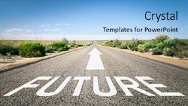  Presentation with horizon - Amazing presentation having image of a road backdrop and a light blue colored foreground