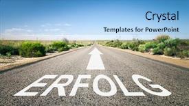  Presentation with sign language - Amazing presentation having image of a road backdrop and a light blue colored foreground