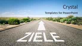  Presentation with sign language - Presentation theme having image of a road background and a light blue colored foreground