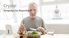  Presentation with grey - PPT theme having image-of-a-serious-mature background and a white colored foreground