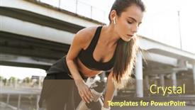  Presentation with water sports - Slide set consisting of image-of-a-serious-sports background and a violet colored foreground