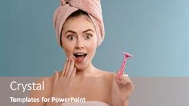  Presentation with blade - PPT layouts enhanced with image-of-a-shocked-young background and a coral colored foreground