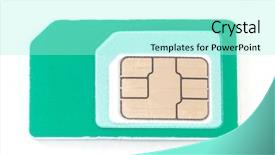  Presentation with image of car racing - Presentation with image of a sim card background and a arctic colored foreground