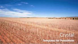  Presentation with agriculture field - Presentation with image-of-a-south-australia background and a coral colored foreground