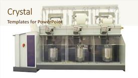  Presentation with textile - Cool new PPT theme with image of a textile production backdrop and a  colored foreground