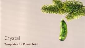  Presentation with decoration - PPT layouts having image-of-a-typical-christmas background and a lemonade colored foreground