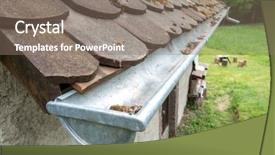  Presentation with gutter - Colorful slide deck enhanced with image of a typical gutter backdrop and a gray colored foreground