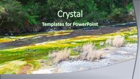  Presentation with new zealand - Slide set having image of a volcanic activities background and a tawny brown colored foreground