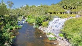  Presentation with new zealand - Audience pleasing presentation design consisting of image of a volcanic activities backdrop and a yellow colored foreground