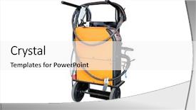  Presentation with welding - Beautiful presentation theme featuring image of a welding machine backdrop and a white colored foreground