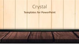  Presentation with wood board - PPT theme enhanced with image of a wooden board against wooden background in pale wood background and a cream colored foreground