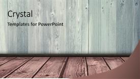  Presentation with faded - Amazing theme having image of a wooden floor against faded blue wooden planks backdrop and a light gray colored foreground