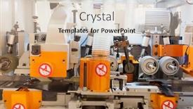  Presentation with woodworking - Slide deck consisting of image-of-a-woodworking-automatic background and a lemonade colored foreground