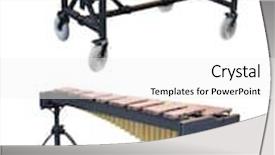  Presentation with xylophone - PPT theme enhanced with image of a xylophone under a white background background and a white colored foreground