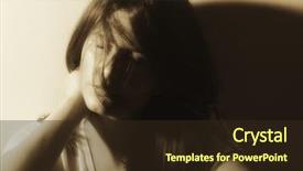  Presentation with glamour pantyhose - Colorful slides enhanced with image of a young actress backdrop and a wine colored foreground