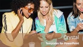  Presentation with girls night - Amazing theme having night on street using backdrop and a coral colored foreground