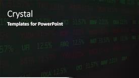  Presentation with stock trading - Slides consisting of image-of-access-denied-text background and a  colored foreground