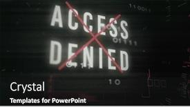  Presentation with access - Theme consisting of image-of-access-denied-text background and a  colored foreground