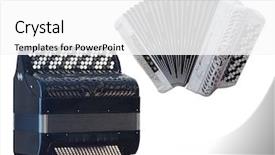  Presentation with accordion - Theme having image of accordion background and a  colored foreground