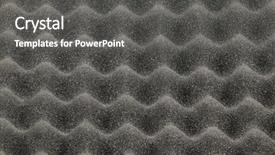  Presentation with acoustic - Beautiful PPT theme featuring image of acoustic foam suitable backdrop and a  colored foreground