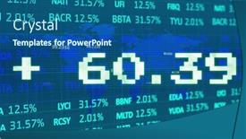  Presentation with global investment - Slide set enhanced with image-of-addition-symbol background and a ocean colored foreground